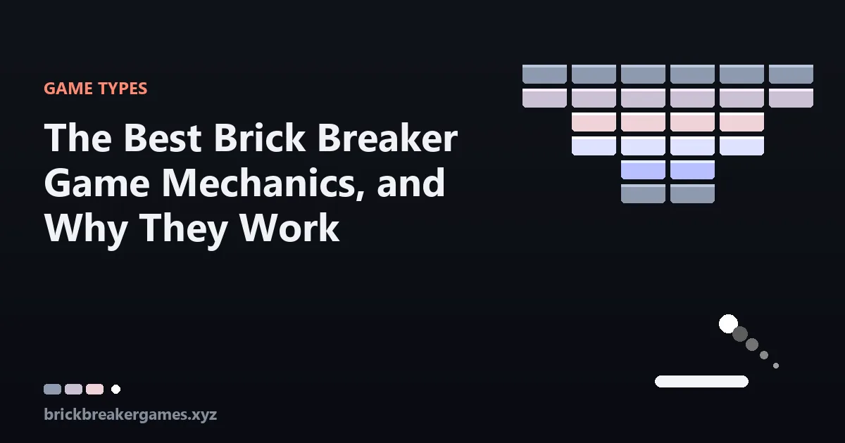 Illustration of different brick breaker brick types including explosive and indestructible bricks