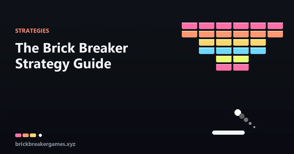 Brick breaker playfield annotated with paddle positioning zones and tunnelling route